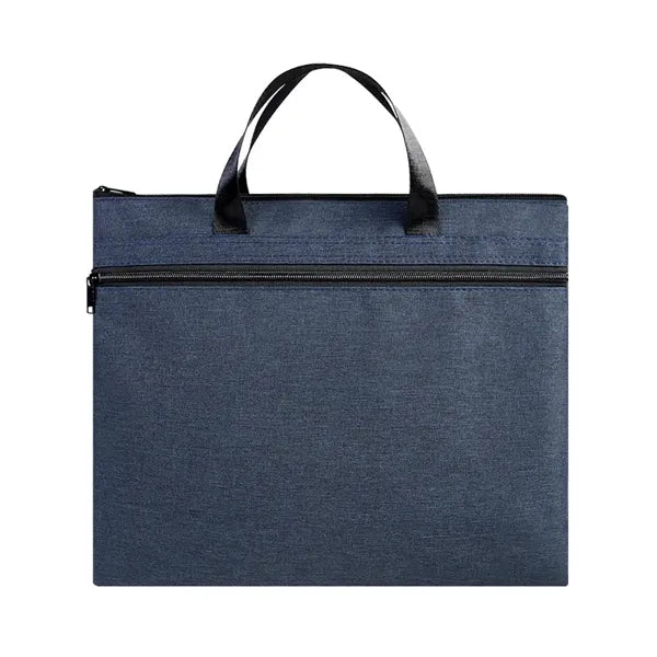 Portable A4 Zipper Large Pocket File Bag with Handle