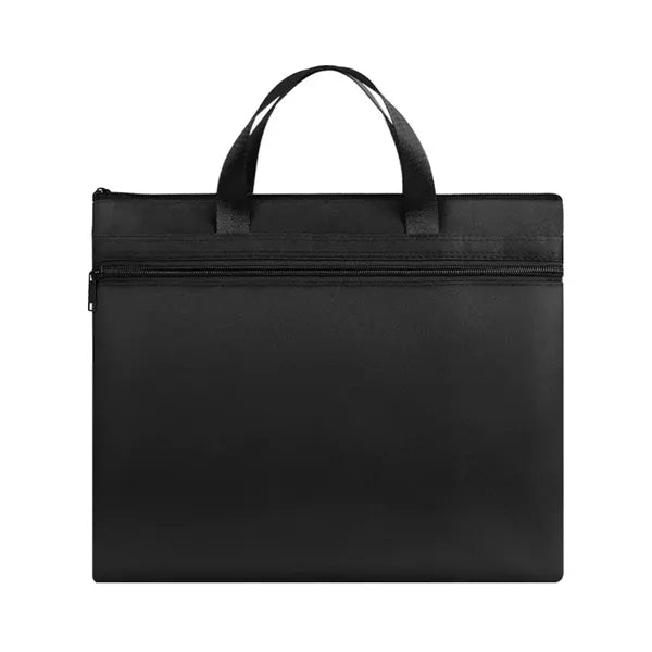 Portable A4 Zipper Large Pocket File Bag with Handle