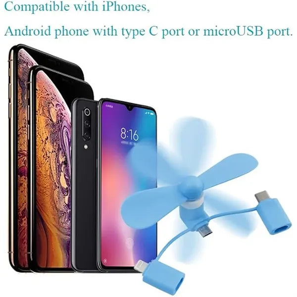 3 in 1 Cellphone Fan
