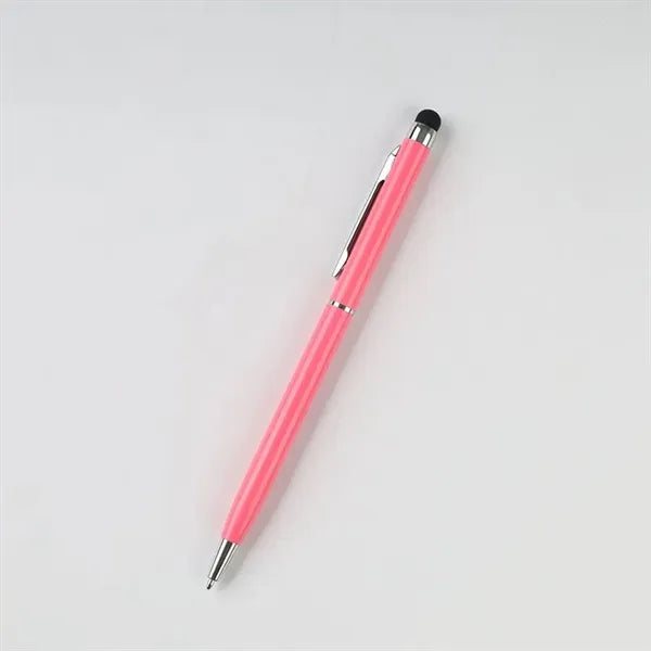 2-in-1 Slim Twist Stylus Metal Ballpoint Pen