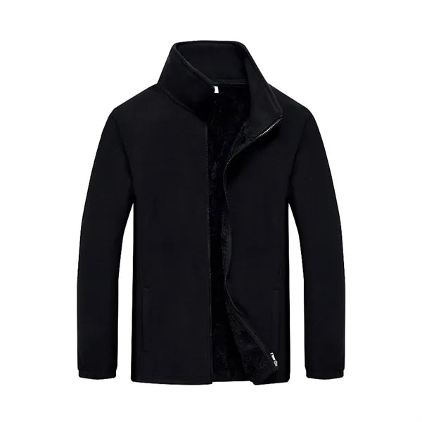 Unisex Polar Fleece Jacket Sweater Work Coat
