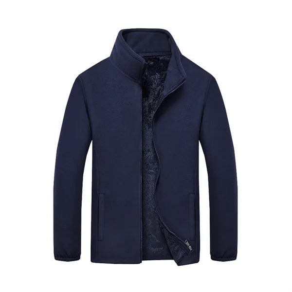Unisex Polar Fleece Jacket Sweater Work Coat