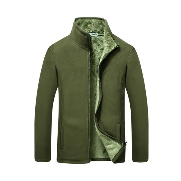 Unisex Polar Fleece Jacket Sweater Work Coat