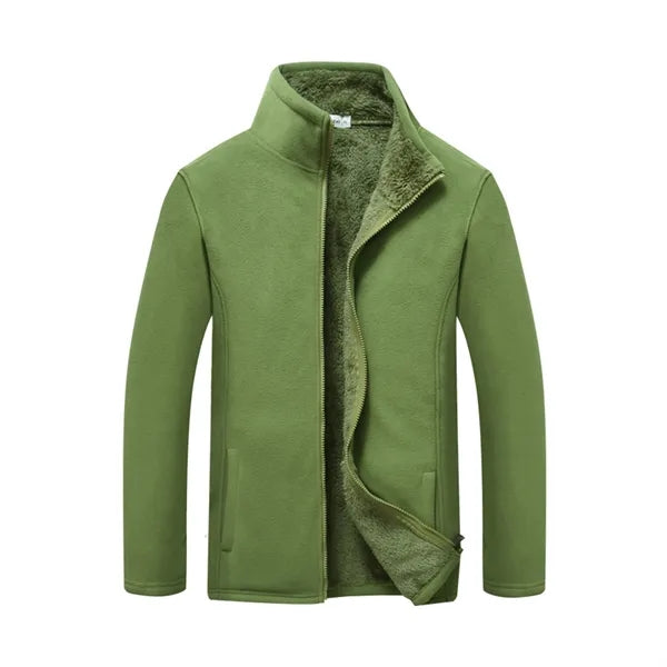 Unisex Polar Fleece Jacket Sweater Work Coat