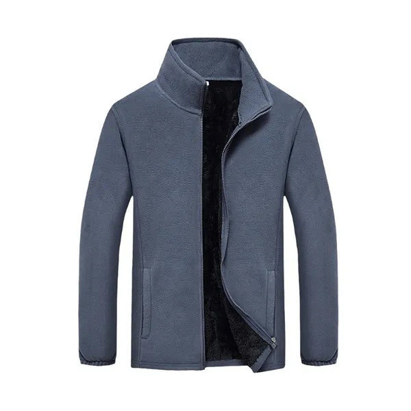 Unisex Polar Fleece Jacket Sweater Work Coat