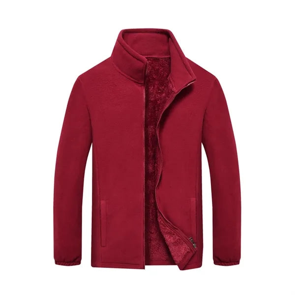 Unisex Polar Fleece Jacket Sweater Work Coat