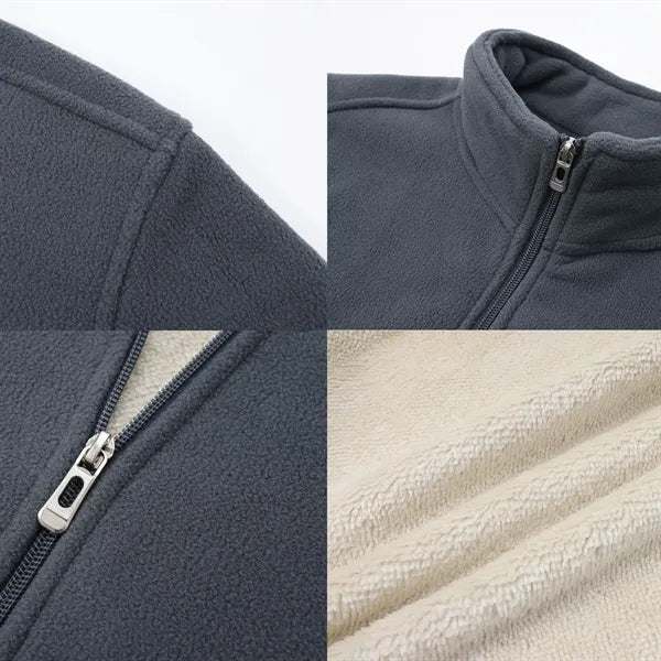 Unisex Winter Fleece Jacket Full-Zip Custom Nurse Sweater