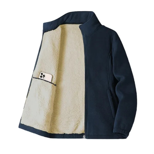 Unisex Winter Fleece Jacket Full-Zip Custom Nurse Sweater