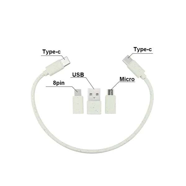 Environmental Storage Box 6 in1 Mobile Phone Charging Cable