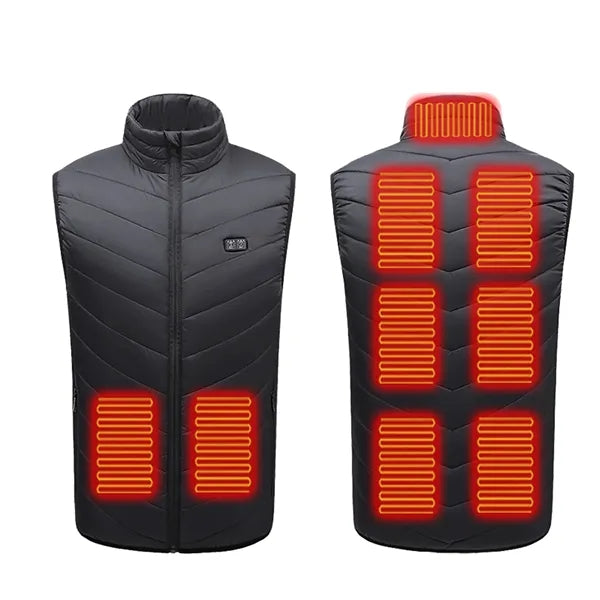 Electric Heated Vest 9 Heating Zones Dual control