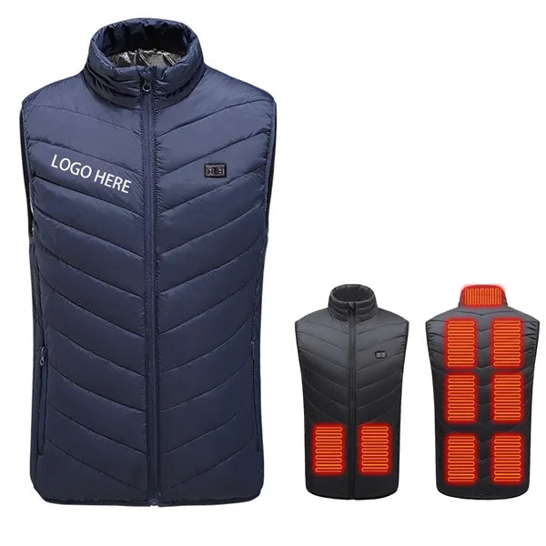 Electric Heated Vest 9 Heating Zones Dual control