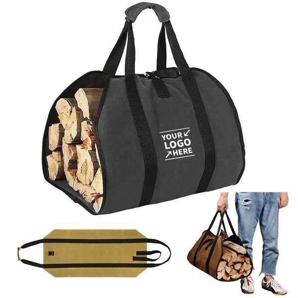 Outdoor Firewood Carry Bag Durable Oxford Log Tote
