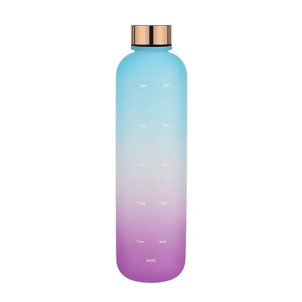 32oz BPA Free Motivational Water Bottle With Time Marker