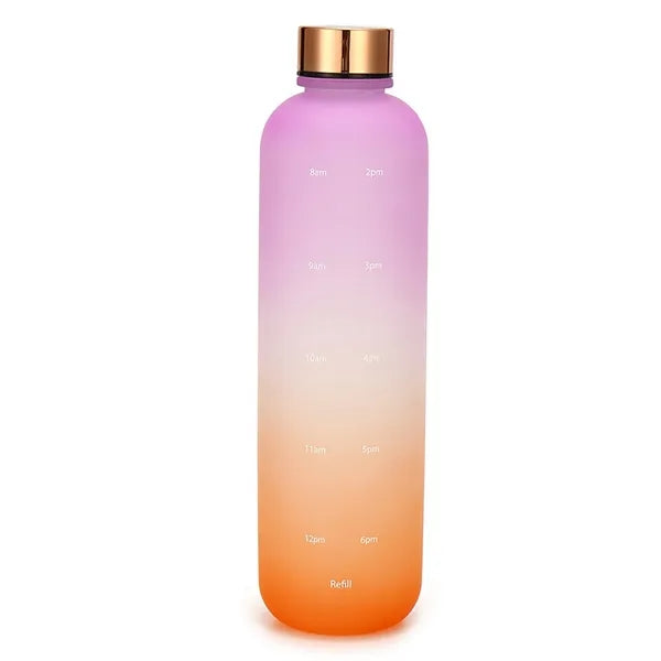 32oz BPA Free Motivational Water Bottle With Time Marker