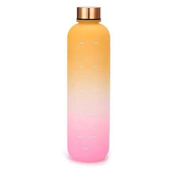 32oz BPA Free Motivational Water Bottle With Time Marker