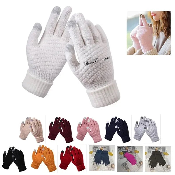 Non-Slip Touchscreen Winter Knit Gloves