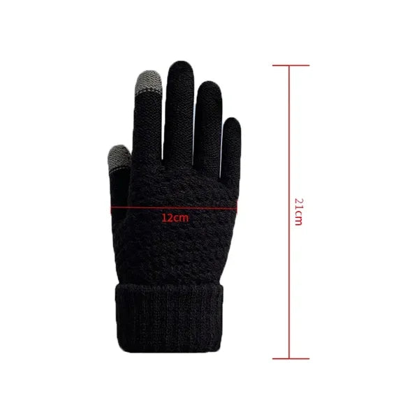 Non-Slip Touchscreen Winter Knit Gloves