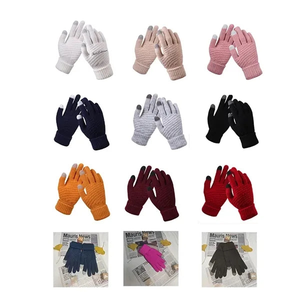 Non-Slip Touchscreen Winter Knit Gloves
