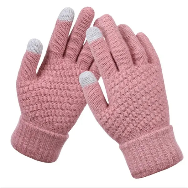 Non-Slip Touchscreen Winter Knit Gloves