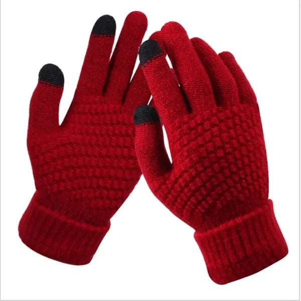 Non-Slip Touchscreen Winter Knit Gloves