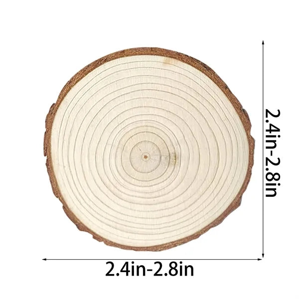 Natural Wooden Slices Christmas Hanging Ornaments DIY Craft