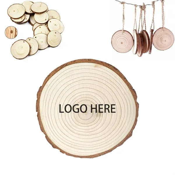 Natural Wooden Slices Christmas Hanging Ornaments DIY Craft
