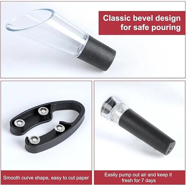 Air Pressure Pump Wine Bottle Opener Set
