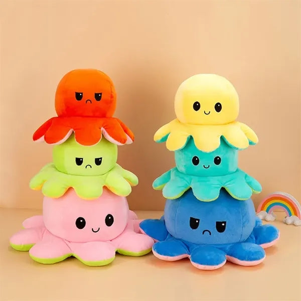 Reversible Octopus Plushie Stuffed Animal