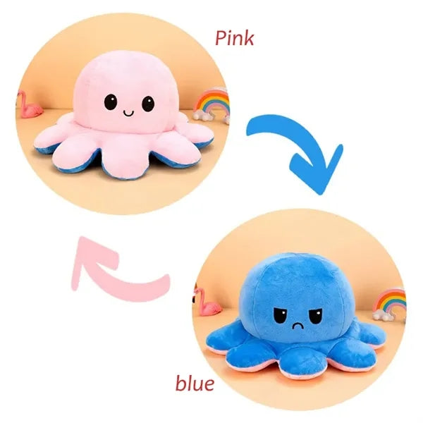 Reversible Octopus Plushie Stuffed Animal