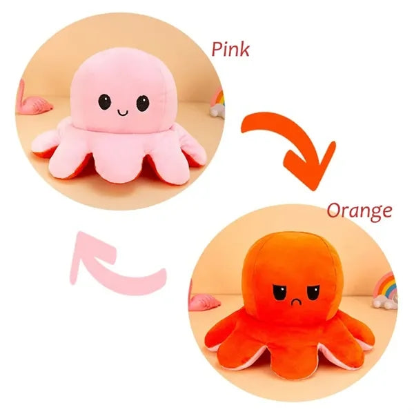Reversible Octopus Plushie Stuffed Animal