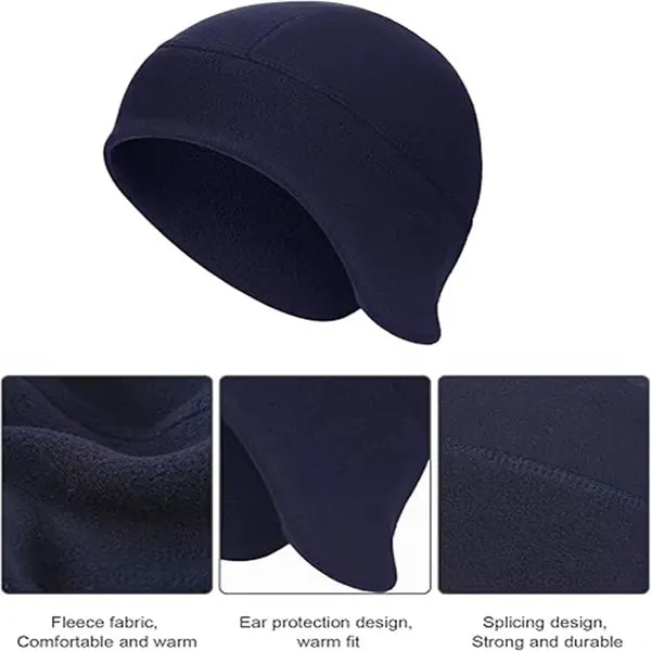 Polar Fleece Thermal Beanie Skull Cap Winter Hat