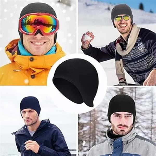 Polar Fleece Thermal Beanie Skull Cap Winter Hat
