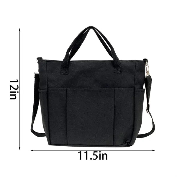 Crossbody Canvas Tote Travel Bag Shopping Accessories