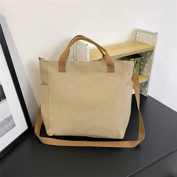 Crossbody Canvas Tote Travel Bag Shopping Accessories