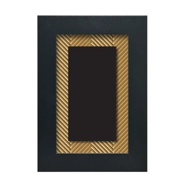 Acrylic Mounted Inside Ebony Frame Plaque
