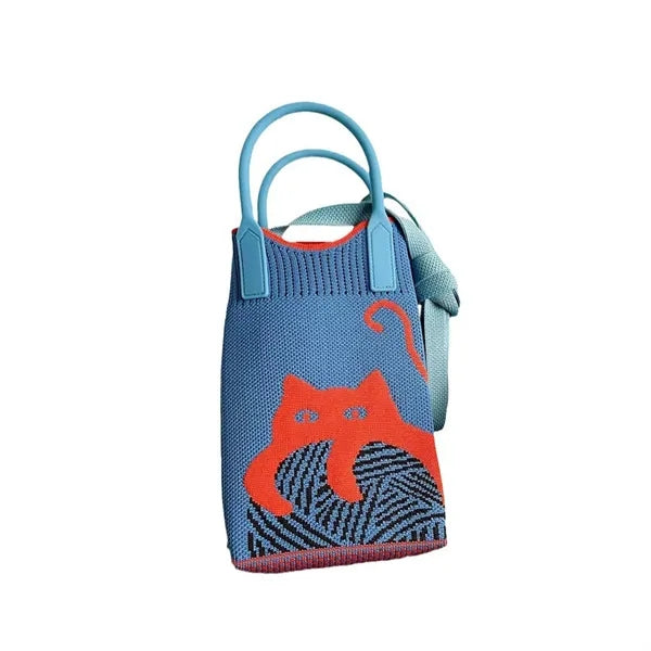 Knit Tote Bags Christmas Favor Crossbody