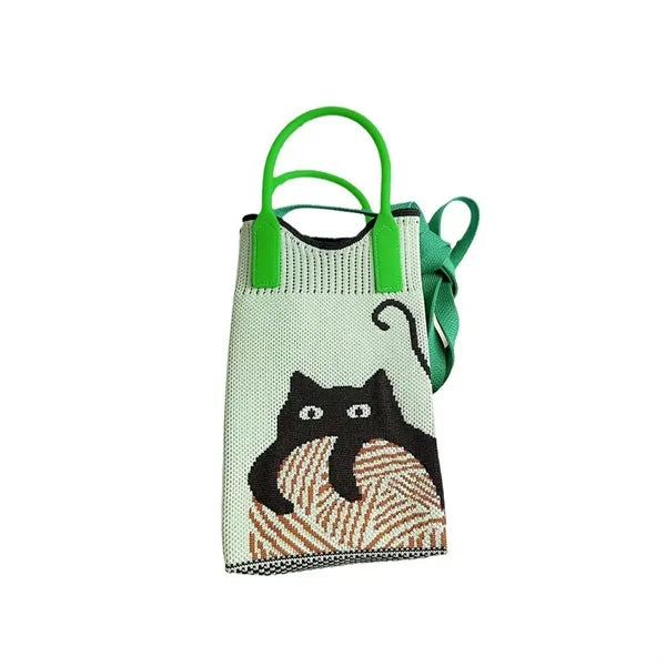 Knit Tote Bags Christmas Favor Crossbody