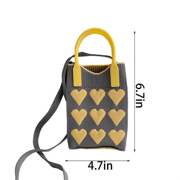 Christmas Knit Tote Bags Wedding Favor Crossbody