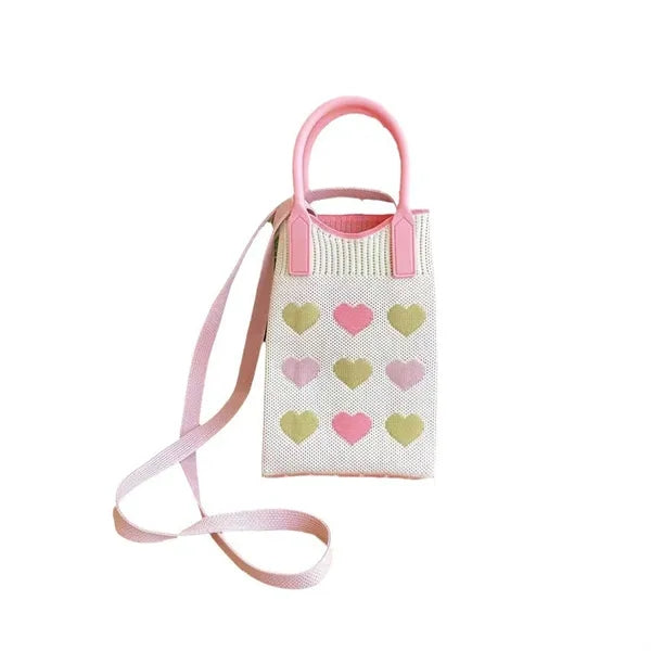 Christmas Knit Tote Bags Wedding Favor Crossbody