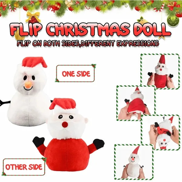 Double sided Reversible Christmas Doll