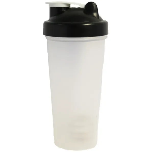 20 Oz. Plastic shaker bottle w/stainless mixer ball