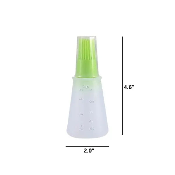 Food Grade Silicone Brush with Transparent Oil Bottle
