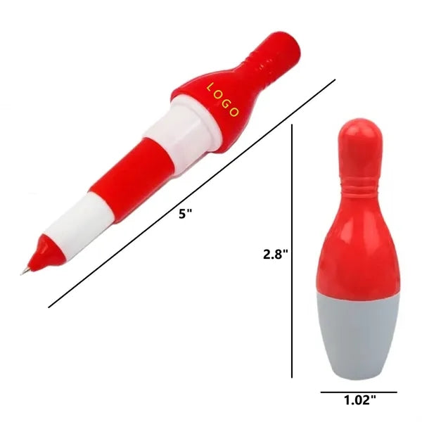 Creative Bowling Ball Shaped Retractable Ballpoint Pen