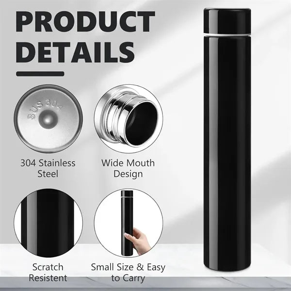 Slim Stainless Steel Insulated Water Bottle