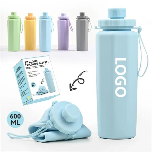 Large Capacity Collapsible Silicone Water Bottle