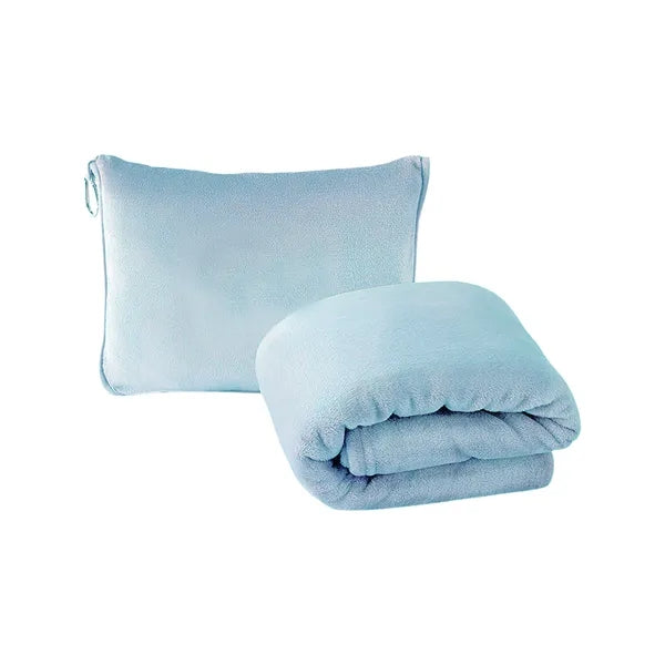 2 In 1 Soft Travel Blanket Pillow