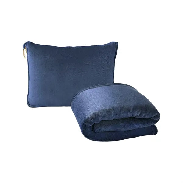 2 In 1 Soft Travel Blanket Pillow