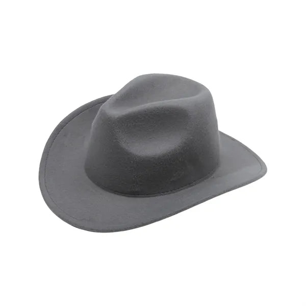 Western Cowboy Felt Hat with Wide Brim