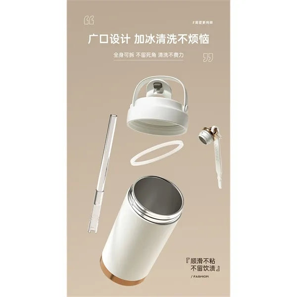 Insulated Stainless Steel travel coffee mug ceramics inner