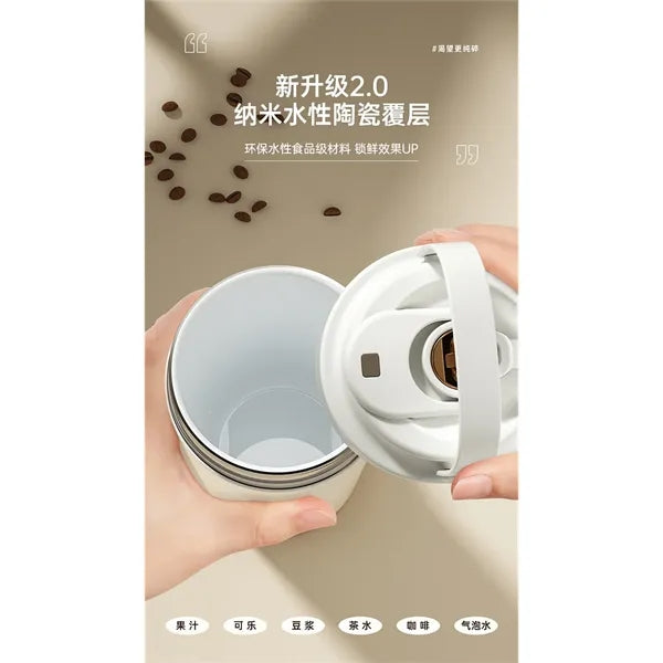 Insulated Stainless Steel travel coffee mug ceramics inner